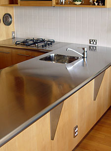 stainless bench