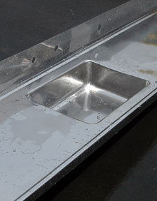 stainless bench