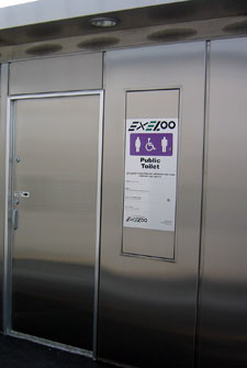 stainless public toilets